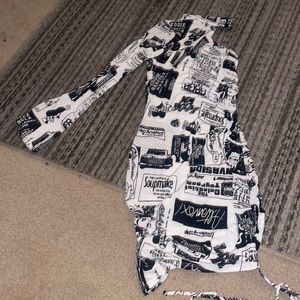 One sleeve fitted dress